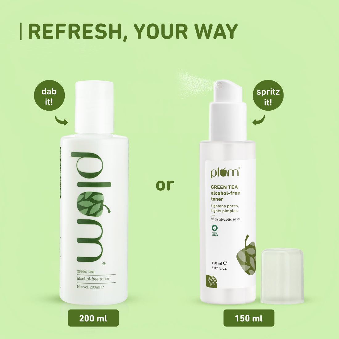 Green Tea Alcohol-Free, Pore Tightening Face Toner