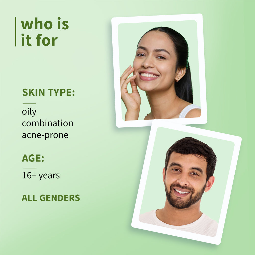 Green Tea & Zinc Super-Matte SPF 50 Sunscreen Gel for Oily Skin