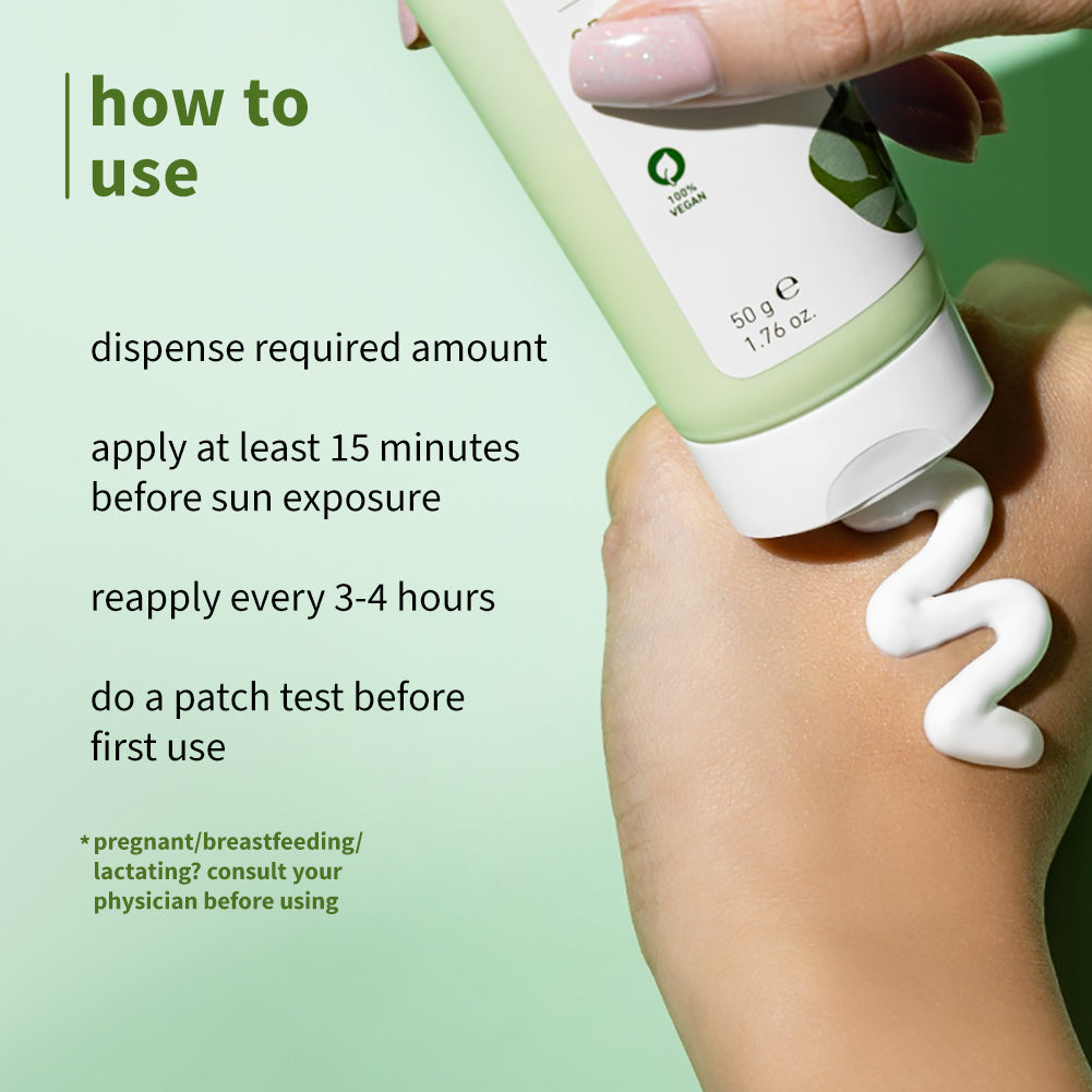 Green Tea & Zinc Super-Matte SPF 50 Sunscreen Gel for Oily Skin